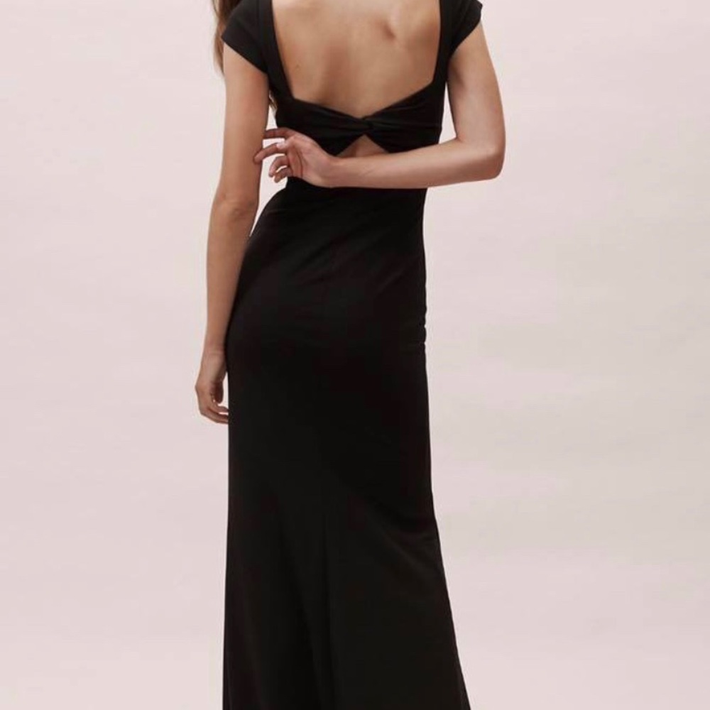 BHLDN Anthropologie Long black dress
